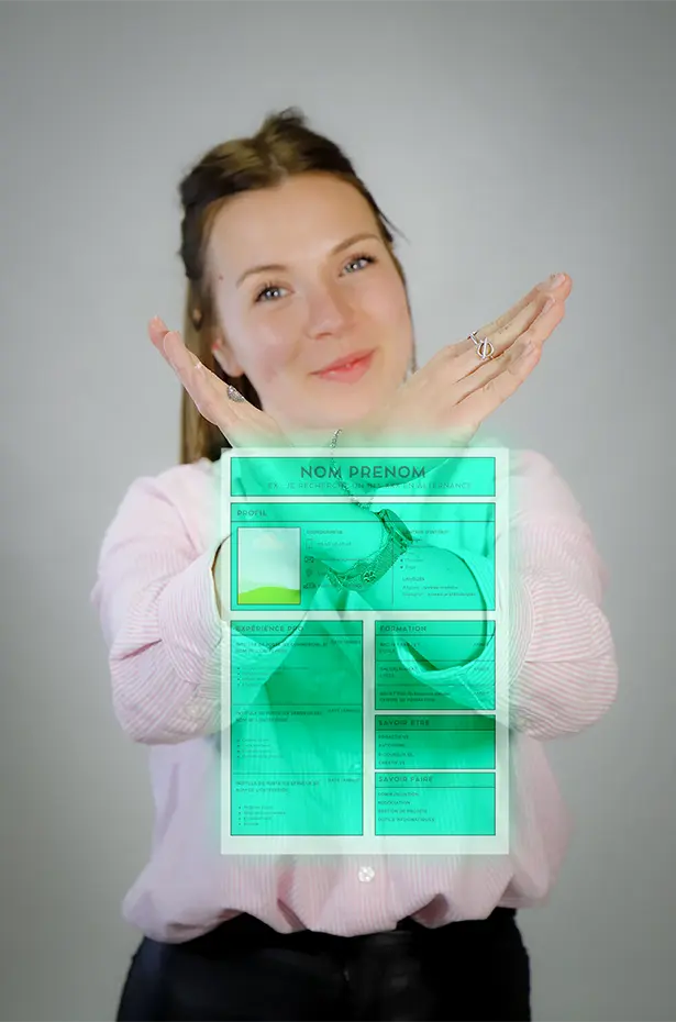 Personne indiquant que la lettre de motivation doit être différente du CV